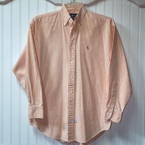 Polo by Ralph Lauren Peach Stripe Button-Down Shirt